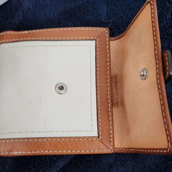 Coach SoHo Leather Handbag & matching Coach SoHo Wallet White Ivory & Tan Brown - Picture 9 of 14